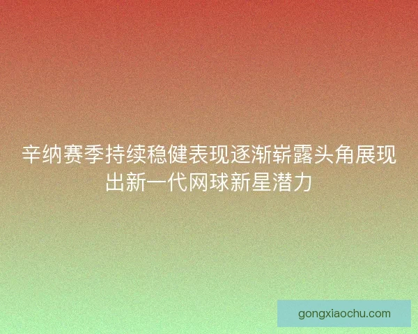 辛纳赛季持续稳健表现逐渐崭露头角展现出新一代网球新星潜力
